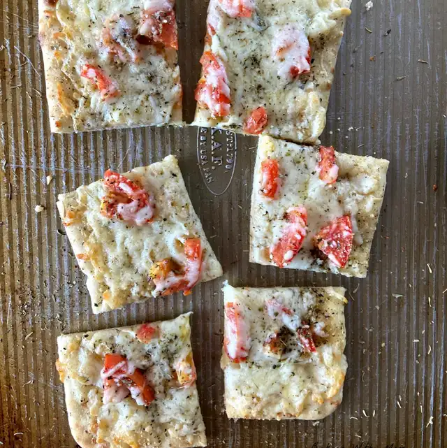 Cheese Garlic Tomato Bread.