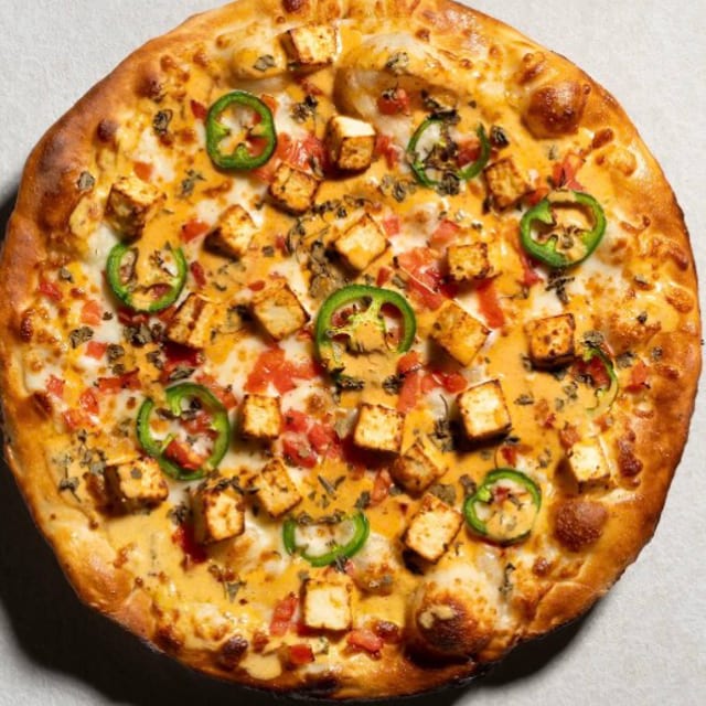 Paneer Tikka Pizza.